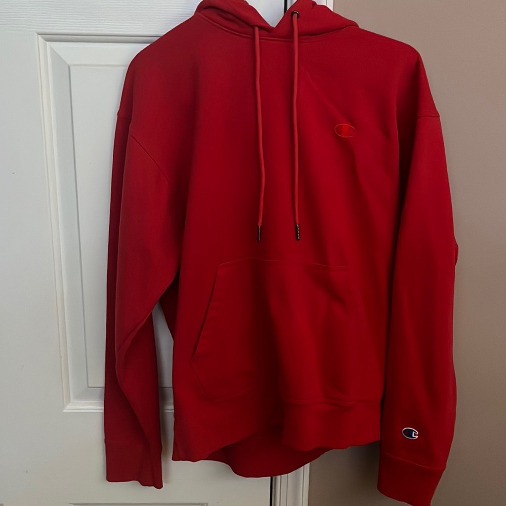 Red Champion Hoodie